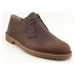 Clarks Mens Bushacre Lo Dark Brown Leather-34136