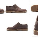 Clarks Mens Bushacre Lo Dark Brown Leather-34136
