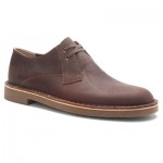 Clarks Mens Bushacre Lo Dark Brown Leather-34136