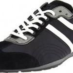 Hugo Boss Mens Orbor Mens Orange Label Black Lace-Up Sneakers Shoes Kicks