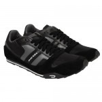 Diesel Mens Gunner Black Castlerock Casual Fashion Sneakers Lace Up Shoes 10