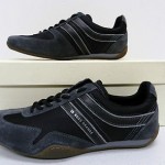 100% Authentic Hugo Boss 50205269 Mens Bark Shoes Grays/White New In Box