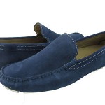 Hugo Boss Mens Drefin Medium Blue Slip-on Casual Drivers Loafers Driving Shoes