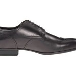 Hugo Boss Mens Vernus Black Wingtip Lace-up Casual Oxfords Formal Dress Shoes