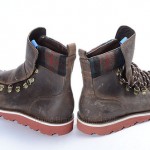 COLE HAAN 8 cigar brown leather NIKE AIR HUNTER hiker ankle boot plaid shoe $228