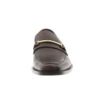 Hugo Boss Mens Carl Dark Brown Slip-on Business Casual Bit Loafers Dress Shoes