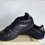 Diesel Mens Chilly Black Fashion Sneaker Size 12 NEW SAME DAY SHIPPING