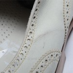 COLE HAAN 11 M ivory nubuck leather NIKE AIR COLTON wing tip oxford shoe $198