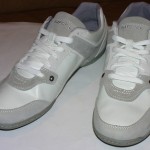 Diesel Excurse Sneakers, Leather Upper, White / Gray, US Men’s 12, New