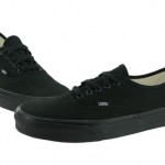 Vans Authentic VN-0EE3BKA NIB All Black Canvas Shoes Men