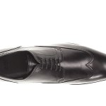 Hugo Boss Mens Vernus Black Wingtip Lace-up Casual Oxfords Formal Dress Shoes