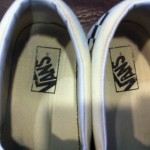 MEN’S VANS SLIP-ON CHECKERBOARD OFF WHITE BLACK SIZE 10.5 10 1/2 PREOWNED USED