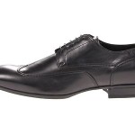 Hugo Boss Mens Vernus Black Wingtip Lace-up Casual Oxfords Formal Dress Shoes