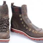COLE HAAN 8 cigar brown leather NIKE AIR HUNTER hiker ankle boot plaid shoe $228