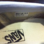 MEN’S VANS SLIP-ON CHECKERBOARD OFF WHITE BLACK SIZE 10.5 10 1/2 PREOWNED USED