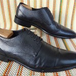 ★★EXQUISITE★★HUGO BOSS MEN SHOES SZ 9.5 BLACK LIZARD LEATHER MADE IN ITALY