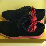 COLE HAAN LUNARGRAND WINGTIP NIKE BLACK/PINK SIZE 14.0 LUNARLON TECHNOLOGY BNDS