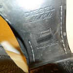 MENS DIESEL CASUAL-DRESS BOOTS “WASHED OUT” / DIESEL BLACK GOLD EDITION / SZ 10