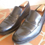 Cole Haan men’s  size 9 M black leather loafer Nike air sole Discounted!
