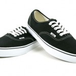 Vans Authentic VN-0EE3BLK Black White Canvas Shoes Men