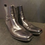 HUGO BOSS Black Leather Zip Boots, Worn Once, FLAWLESS Condition, Size 13 D