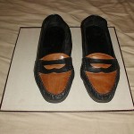 MENS COLE HAAN SLIP-ON LEATHER SHOE, MADE IN ITALY.