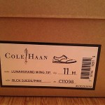 Men’s Cole Haan  Lunargrand wingtip black suede/pink new in box 11M both laces