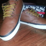 VANS CANVAS 106 VULCANIZED NAVY BLUE / LEATHER MENS SIZE 13 PRE-OWNED