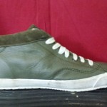$140 Mens DIESEL ‘Midday’ Shoes sz 10.5 LEATHER Olive Green sneaker shoes