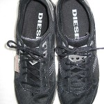 New DIESEL “Lawndale”  Men’s Black Lace-up Sneakers Size 8 NWT Retail $ 75