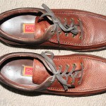MENS COLE HAAN DARK BROWN PEBBLE GRAIN OXFORD, SIZE 9.5 M, EXCELLENT, $269