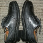 GENUINE HUGO BOSS ITALIAN BLACK LEATHER OXFORDS SIZE 11 M! MUST SEE! NO RESERVE!