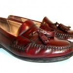 COLE HAAN 10.5D MENS LEATHER TASSEL LOAFER SLIP ON SHOE CORDOVAN EXCELLENT COND