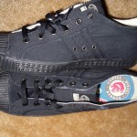 NWOB Mens DIESEL black canvas sneakers shoes size 13