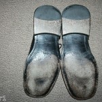HUGO BOSS BLACK LEATHER OXFORDS, SIZE 8.5 D, VERY COOL AND COMFY SHOES!