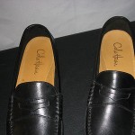 COLE HAAN BLACK LEATHER PINCH PENNY LOAFERS SIZE 10 M NICE!