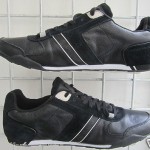 DIESEL LOOP BRAVE HEART BLACK/BLACK LEATHER 8034068443501 MEN WALKING SHOES 8.5