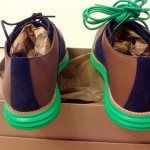 **New Cole Haan LunarGrand Saddle, Navy/Brown/ Green Bottom NEW** SZ 9