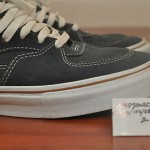 USED Sz 9.5 Vans Classic Half Cab Steve Caballero Twilight Navy Thinness Brown