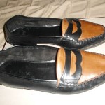 MENS COLE HAAN SLIP-ON LEATHER SHOE, MADE IN ITALY.