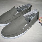 NEW WITH TAGS MENS VANS SHOES SIZE 12 GRAY SLIP ON