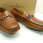 NEW COLE HAAN PASEO BIT  BRITISH TAN LEATHER DRIVING MOCS WITH METAL BIT