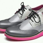 NIKE COLE HAAN LUNARGRAND WING TIP WATERPROOF GREY PINK C11223 SIZE 11.5