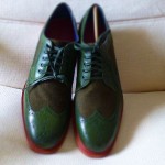 COLE HAAN “COOPER SQUARE”  LONGWING GREEN RETAL $ 298.00  NEW WITH BOX SIZE 11 M