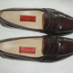 COLE HAAN City Burgundy Leather Penny Loafers 11.5 B