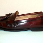 COLE HAAN 10.5D MENS LEATHER TASSEL LOAFER SLIP ON SHOE CORDOVAN EXCELLENT COND