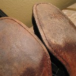 SHARP PAIR OF MENS BLACK COLE HAAN CASUAL LEATHER WEAVE SANDALS SIZE 11 M