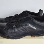 Diesel Mens Chilly Black Fashion Sneaker Size 12 NEW SAME DAY SHIPPING