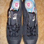 NWOB Mens DIESEL black canvas sneakers shoes size 13