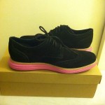 COLE HAAN LUNARGRAND WINGTIP NIKE BLACK/PINK SIZE 14.0 LUNARLON TECHNOLOGY BNDS